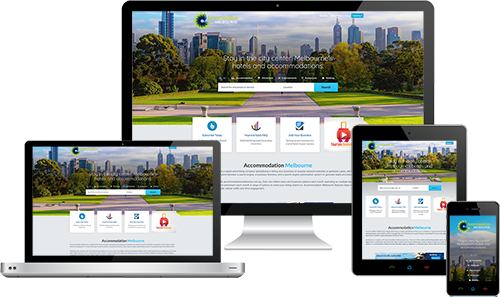 Accommodation Melbourne displayed beautifully on multiple devices